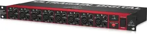 Behringer ADA8200 Audiophile 8 In/8 Out ADAT Audio Interface With Midas Mic Preamplifiers, Black