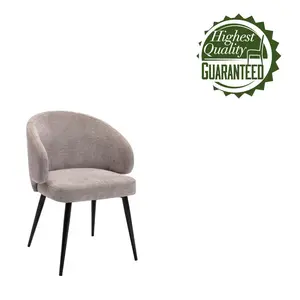 Cloey Canei Upholstered Dining Chair Grey