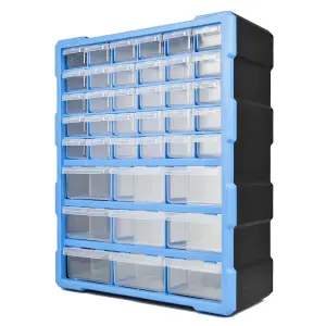 TekBox DIY Storage Organiser Unit with 39 Drawers