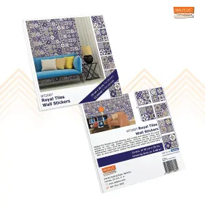 Walplus Royal Tile Stickers Tiles Backsplash for Kitchen,Room PVC