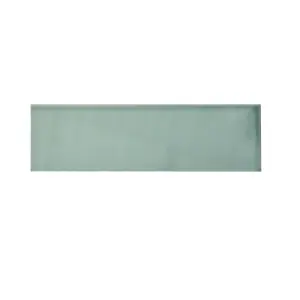 Johnson Tiles Mayfair Leaf green Gloss Ceramic Indoor Wall tile Sample