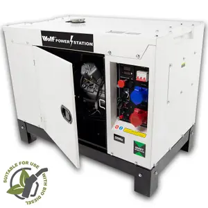 Diesel Generator Wolf 13.75KVA POWER STATION 19HP 3 Phase