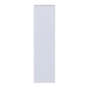 Turin 2 Door 2 Drawer Wardrobe in Grey Gloss & White (Ready Assembled)