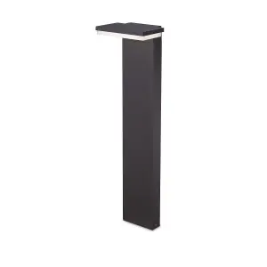 Luminosa Path Square Outdoor Bollard Anthracite IP65 3000K