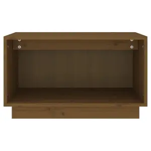 Berkfield TV Cabinet Honey Brown 60x35x35 cm Solid Wood Pine