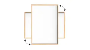 ALLboards Whiteboard dry erase magnetic surface wooden natural frame 200x120cm