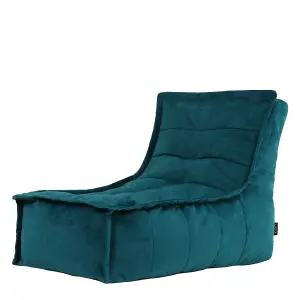 icon Dolce Lounger Bean Bag Teal Green Velvet Bean Bag Chair