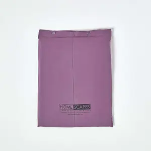 Homescapes Grape Egyptian Cotton Single Duvet Cover with One Pillowcase, 200 TC