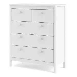 Madrid Chest 3+2 drawers in White