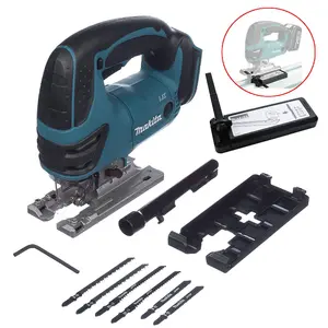 Makita DJV180Z 18v Top Handle Jigsaw LXT Lithium Cordless + Guide Rail Adapter