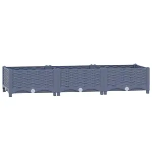 Berkfield Raised Bed 120x40x23 cm Polypropylene