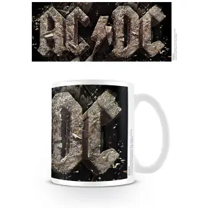 AC/DC Rock Or Bust Mug White/Black/Light Brown (One Size)