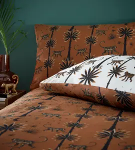 furn. Desert Monkey Global Exotic Reversible Duvet Cover Set