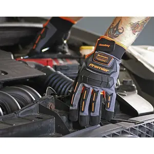 Premium Large Mechanics Anti-Collision Gloves for Knuckle and Finger Protection