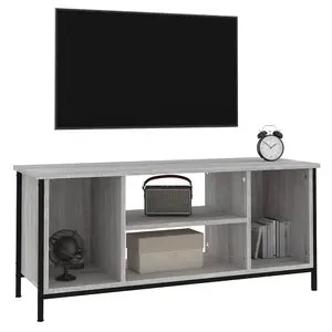 Berkfield TV Cabinet Grey Sonoma 102x35x45 cm Engineered Wood