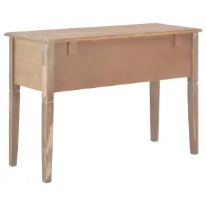 Berkfield Writing Desk Brown 109.5x45x77.5 cm Wood