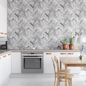 Muriva Grey Brick Brick effect Embossed Wallpaper