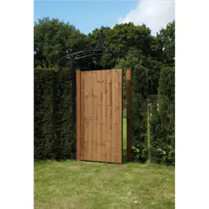 Featheredge Garden Gate 1.8m x 0.9m - Brown Treated