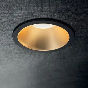 Luminosa Game LED 1 Light Recessed Spotlight Black Gold