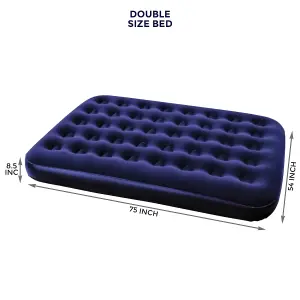 Bestway Inflatable Double Air Bed Premium Quality Flocked Blow Up Mattress