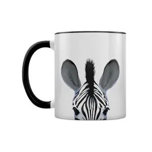 Inquisitive Creatures Zebra Two Tone Mug White/Black (One Size)