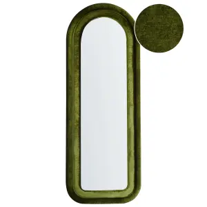 Wall Mirror CULAN Velvet Green