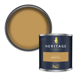 Dulux Trade Heritage Brushed Gold Matt Wall paint, 125ml Tester pot