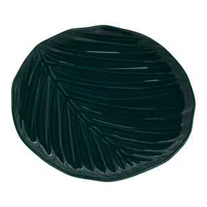 Maison by Premier Bali Dark Green Canape Plate