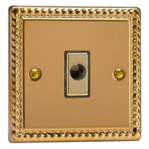 Varilight 16A Flex Outlet Plate Georgian Brass