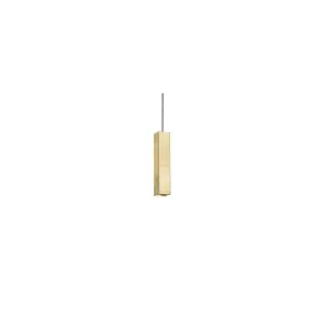 Luminosa Look 1 Light Slim Ceiling Pendant Gold, GU10