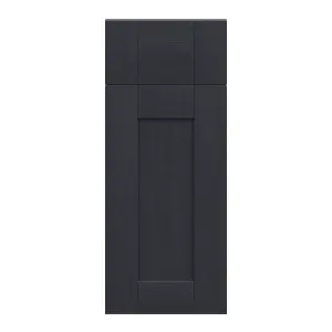 Alpinia Matt midnight navy wood effect Shaker Drawerline door & drawer front (W)300mm (H)715mm (T)18mm