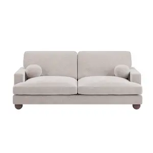 Solace+Co Addison 3 Seater Boucle Sofa - Beige