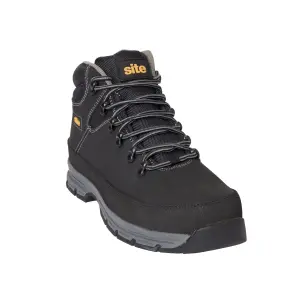 Site Bronzite Unisex Black & charcoal grey Safety boots, Size 10