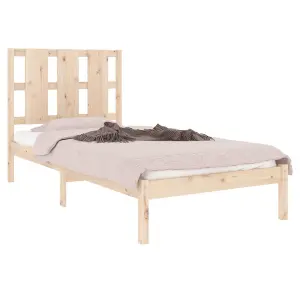 Berkfield Bed Frame Solid Wood Pine 100x200 cm