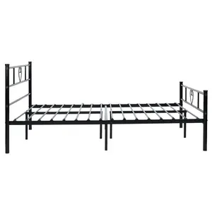 Aaru Bed Frame White / European Double (140 x 200cm)