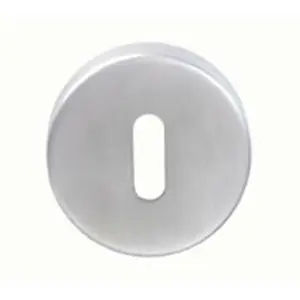 52mm Standard Lock Profile Open Escutcheon Concealed Fix Satin Steel