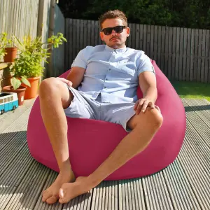 rucomfy Outdoor Water Resistant Flob A Dob Beanbag - Pink