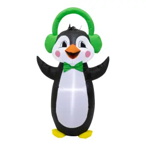 (H)1.22m LED Christmas Penguin Inflatable