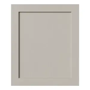 Tydeman Matt pebble Shaker Base/wall Cabinet door (W)600mm (H)720mm (T)20mm