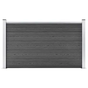 Berkfield Fence Panel WPC 180x105 cm Black