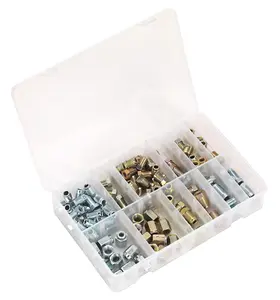 Sealey Brake Pipe Nut Assortment 200pc - Metric & Imperial AB068BPN