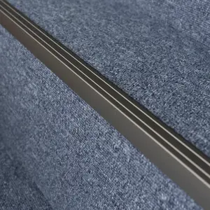 Self-adhesive anodised aluminium anti non slip stair edge nosing trim 900mm x 25mm x 20mm A36 inox