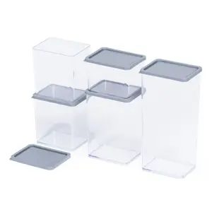 LIVIVO Set of 5 Plastic Food Storage Containers