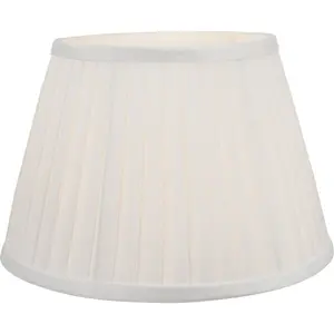 Kaat Polyester Blend Empire Lamp Shade ( Screw On ) Ivory / 23cm H x 35cm W x 35cm D