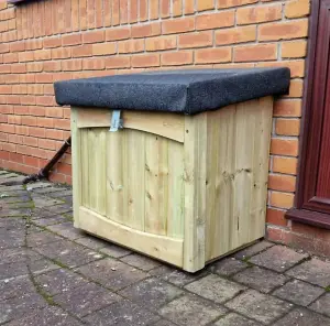 Outdoor Parcel Storage Box - L52 x W67 x H68 cm - Minimal Assembly Required