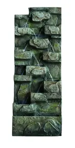 Aqua Creations Large Brown Water Wall Mains Plugin Powered Water Feature