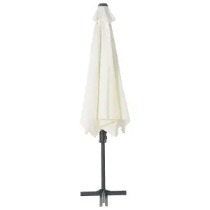 Berkfield Outdoor Parasol with Steel Pole 300 cm Sand