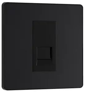 BG Evolve PCDMBBTM1B Matt Black 1 Gang Master Outlet-Black Insert