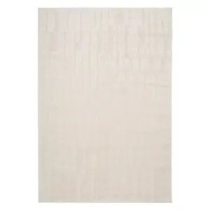 Cream Beige Living Velvety Soft Rug 160x230cm