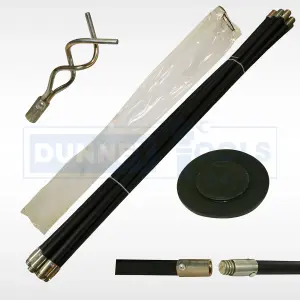 Drain Rod Set 12pc Industrial Plunger 920mm Unblock Kit